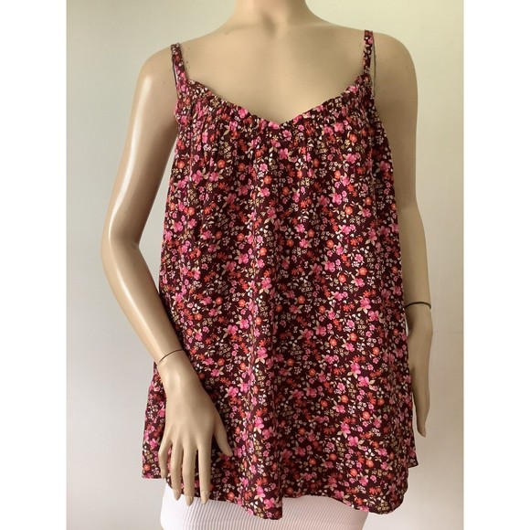 NEW OLD NAVY Women’s Slight V Neck Floral Cami Blouse (Size 4X) - Picture 4 of 9